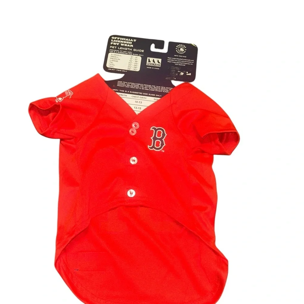 New MLB Boston Red Sox Dog jersey pet costume size Medium M can fit up to 25 lbs
